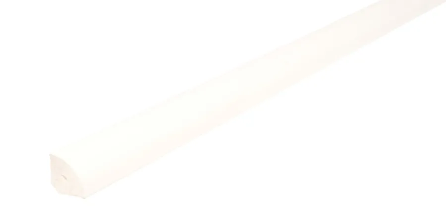 Hornbaek Kvartstafflist plast hvit – 19 x 19 x 3000 mm | Lister