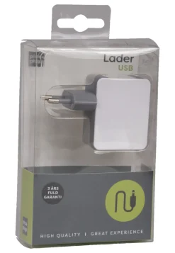 PhoneFood Lader med 2 USB porter | Kabler & Adaptere