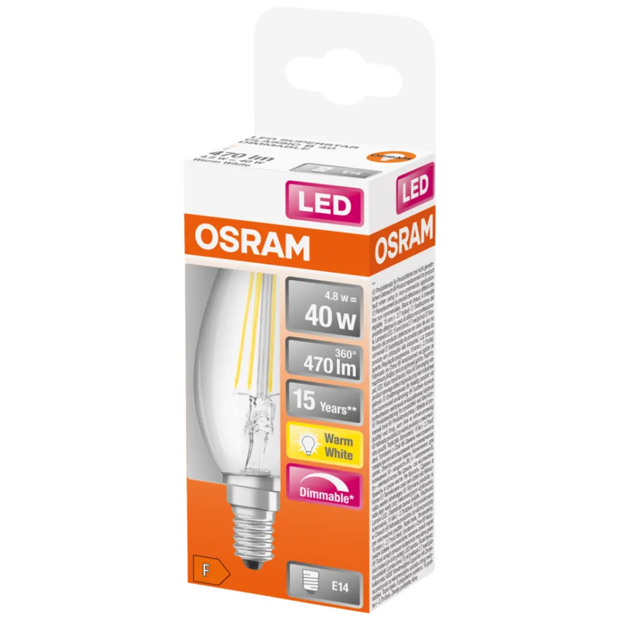 Osram LED-pære kerte 5W | Led-Pærer