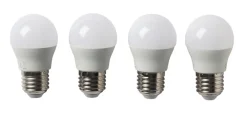 LED-pære krone 4,2 W E27 4-pk. | Led-Pærer