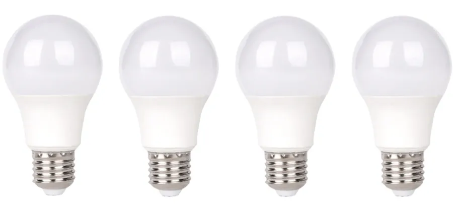LED-pære standard 7,3 W E27 4-pk. | Led-Pærer