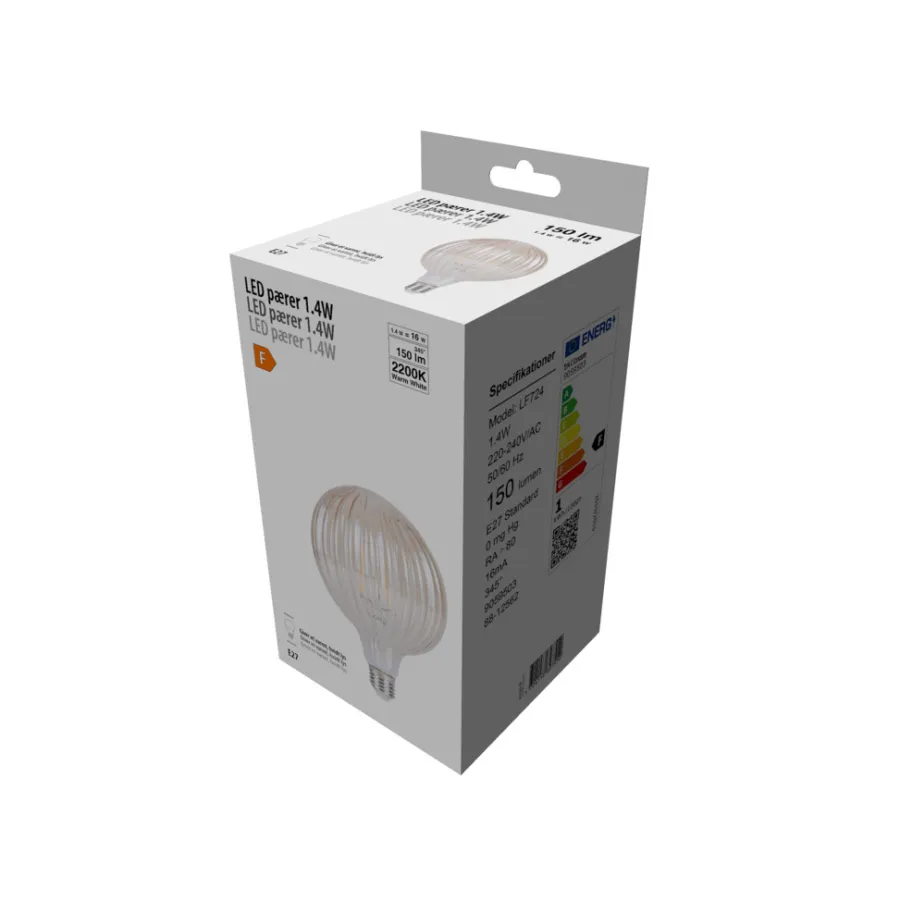 LED-pære Stripes Amber 1,4 W E27 | Led-Pærer