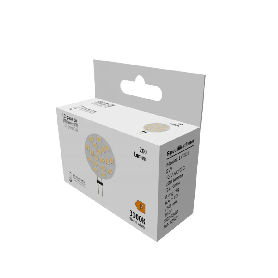 LED-stiftpære 2 W G4 - 1 stk. | Led-Pærer