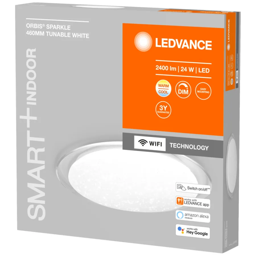 LEDVANCE SMART+ Orbis Sparkle taklampe Ø46 cm | Smart Lamper|Taklamper