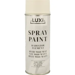 Luxi radiatorspray hvit matt - 400 ml | Radiatormaling|Spraymaling