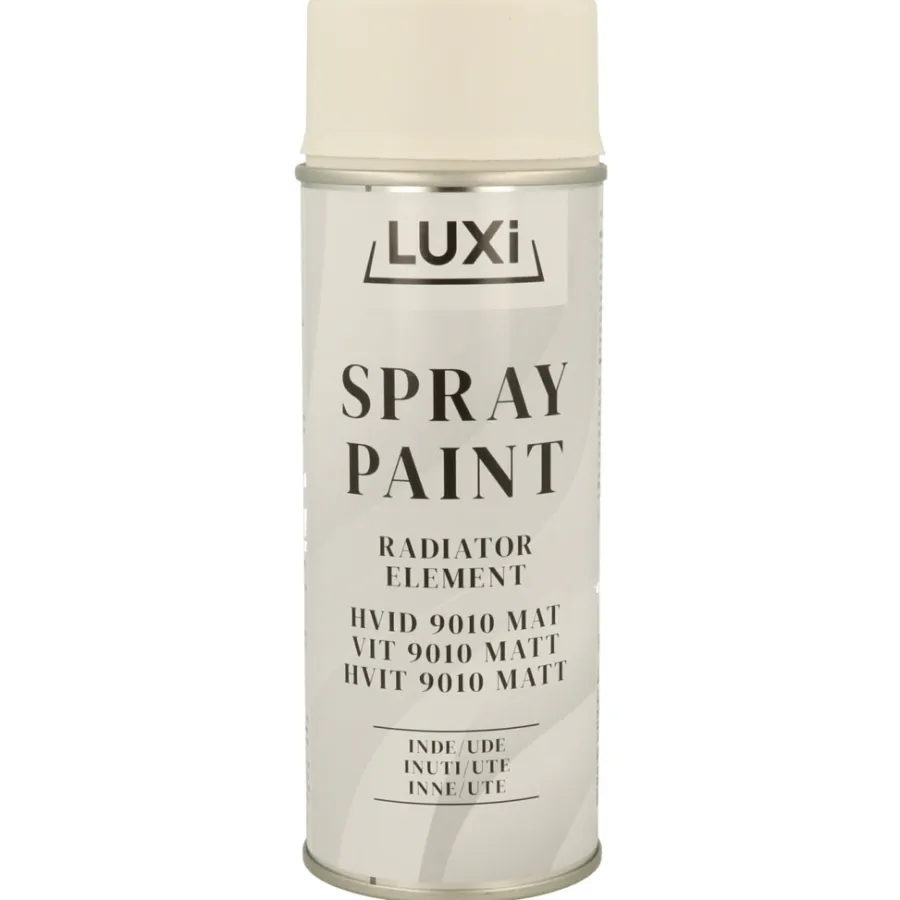 Luxi radiatorspray hvit matt - 400 ml | Radiatormaling|Spraymaling