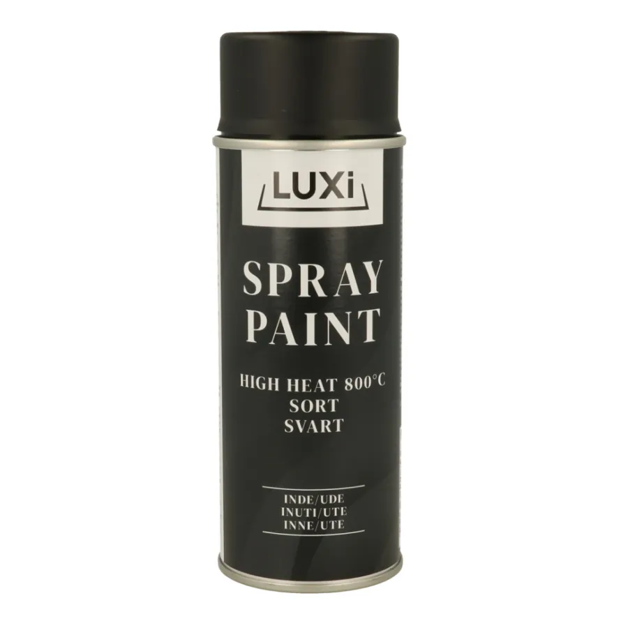 Luxi spraymaling high heat svart - 400 ml | Spraymaling