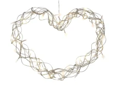 Stemning Lyshjerte 80 LED-pærer 40 cm | Dekorativ Belysning - Utendørs