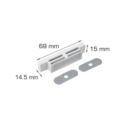 Home it Magnetlås 69 x 15 mm - 2 stk. | Låsebeslag