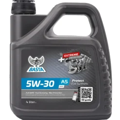 Basta Motorolje 5W-30 A5 MAX fullsyntetisk - 4 liter | Motorolje & Spylervæske