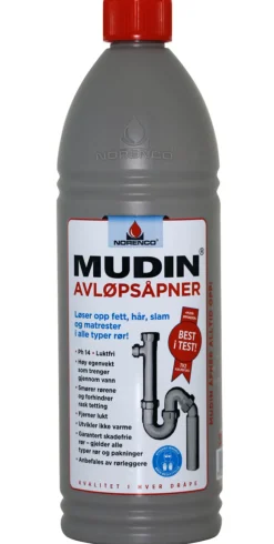 Mudin avløpsåpner 1 liter | Rengjøringsmidler