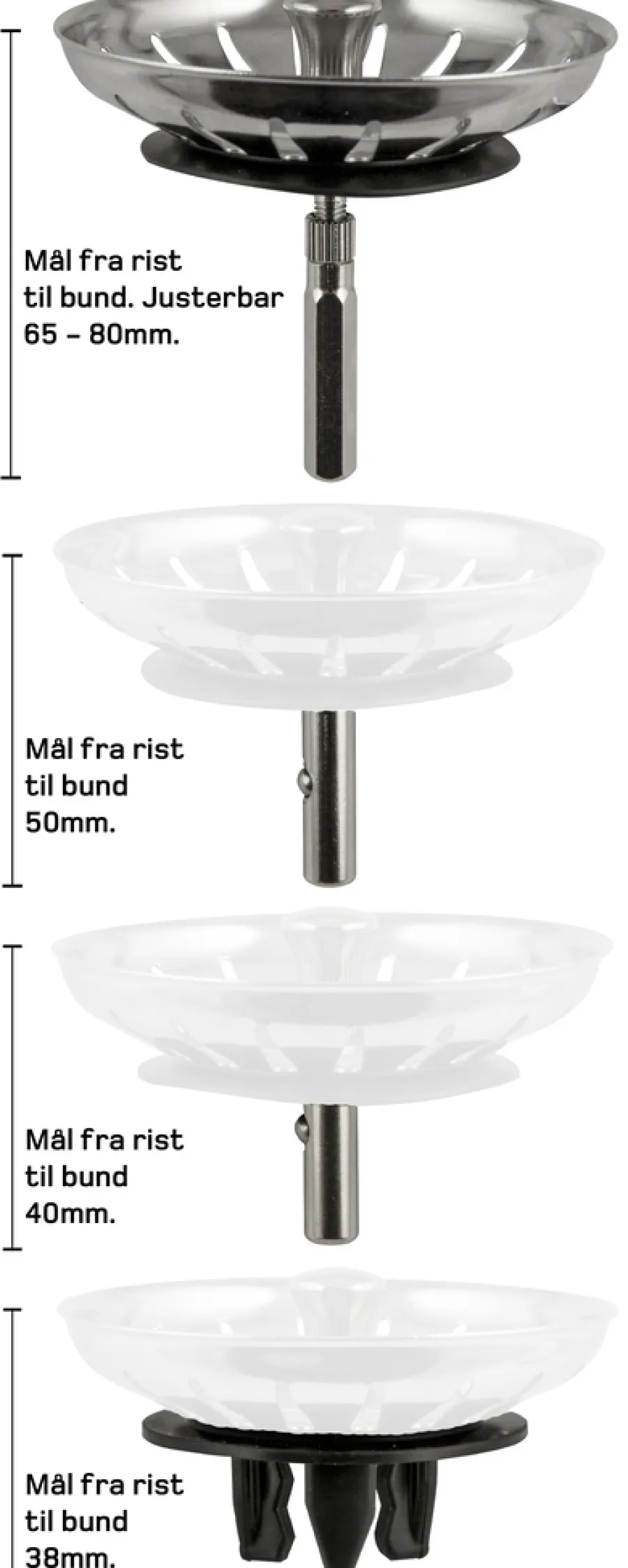 Multisil til kjøkkenvask Ø79 mm | Reservedeler Til Kjøkkenvasker