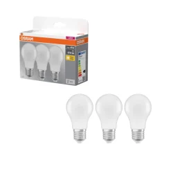 Osram LED-pære STD matt E27 4,9 W 3-pk. | Led-Pærer