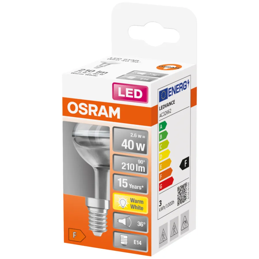 Osram LED reflektor R50 spot E14 2,6 W | Led-Pærer