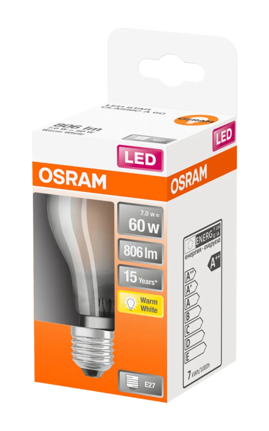 Osram LED Star Classic matt standardpære E27 6,5 W | Led-Pærer
