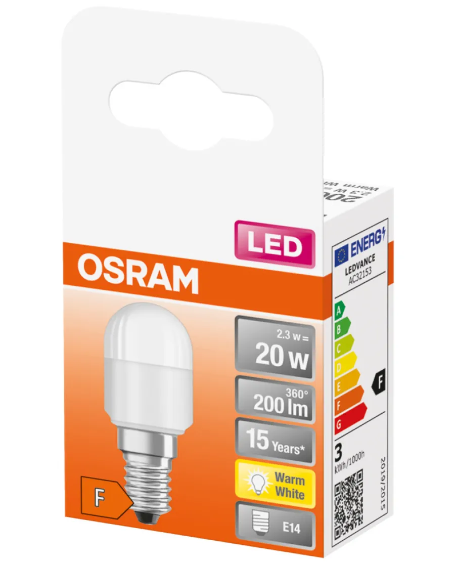 Osram LED STAR kjøleskapspære E14 - 2,3W | Led-Pærer