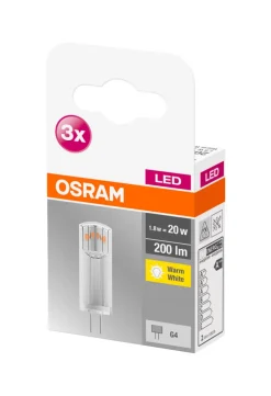 Osram LED 12V stiftpære G4 1,8 W - 3-pk | Led-Pærer