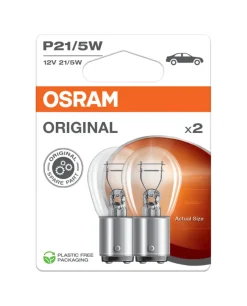 Osram lyspære til bil P21/5W - 2 stk. | Bilpærer