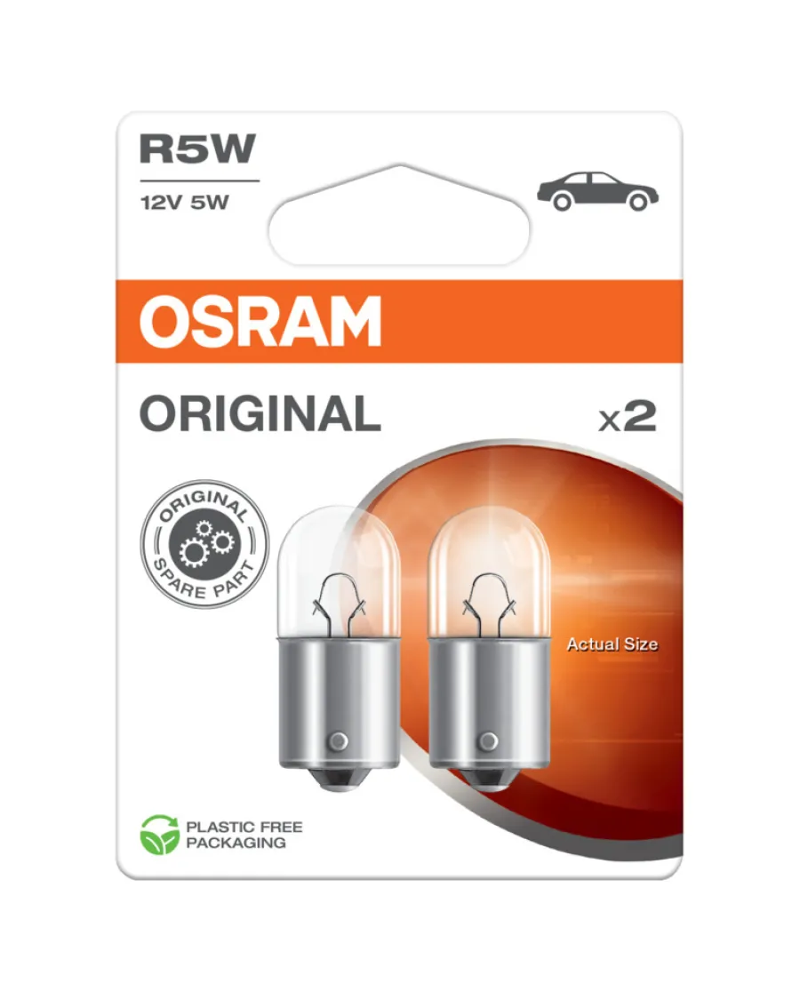 Osram lyspære til bil R5W - 2 stk. | Bilpærer