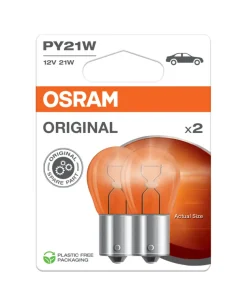 Osram lyspære til bil 21 W - 2 stk. | Bilpærer