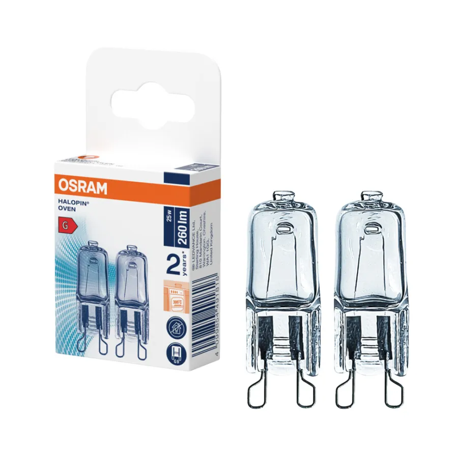 Osram ovnspære G9 25 W 2-pk. | Glødepærer