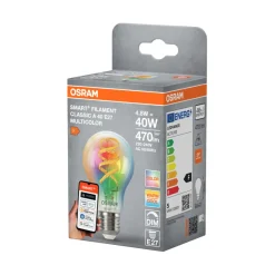 Osram SMART+ klar filamentpære RGBW E27 4,8 W | Led-Pærer|Smartpærer