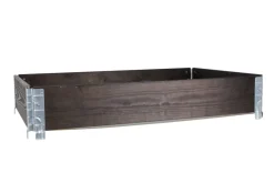 Scan-Pot Pallekarm svartbeiset 19 mm, 80 x 120 x 20 cm | Plantebord & Høybed