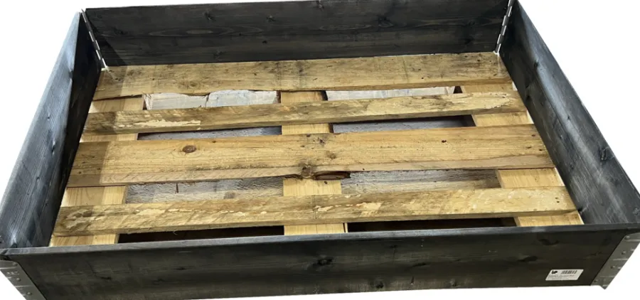 Pallekarm svart 120 x 80 cm | Plantebord & Høybed