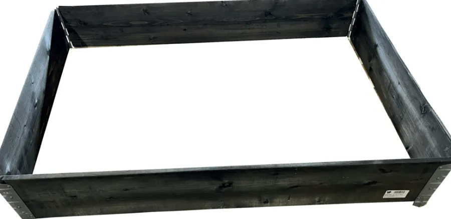 Pallekarm svart 120 x 80 cm | Plantebord & Høybed