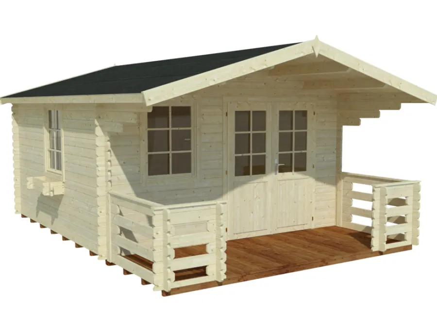 Palmako hytte Kristian 12,6 m² 360 x 360 cm | Hytter & Boder