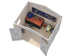 Palmako redskapsbod Aksel 1 - 4,6 m² 243 x 190 cm | Redskapsboder|Hytter & Boder