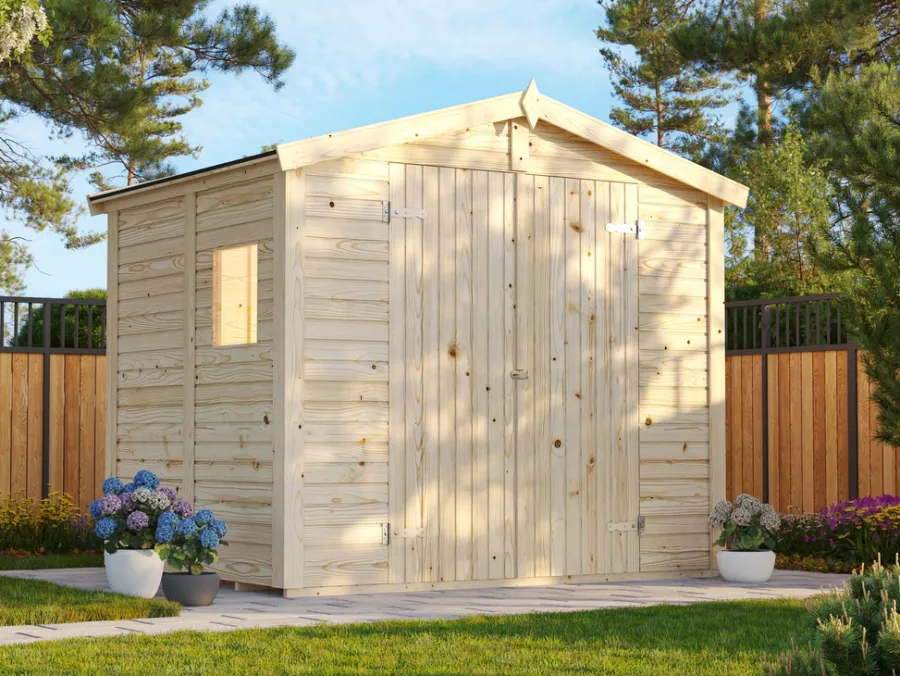 Palmako redskapsbod Aksel 1 - 4,6 m² 243 x 190 cm | Redskapsboder|Hytter & Boder