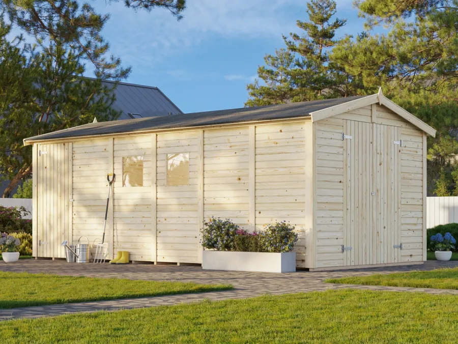 Palmako redskapsbod Aksel 4 - 14,7 m² 273 x 550 cm | Redskapsboder|Hytter & Boder