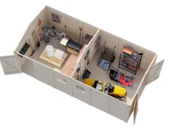 Palmako redskapsbod Aksel 4 - 14,7 m² 273 x 550 cm | Redskapsboder|Hytter & Boder