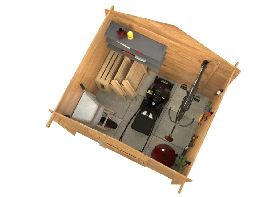 Palmako redskapsbod Peter 1 206 x 176 cm | Redskapsboder