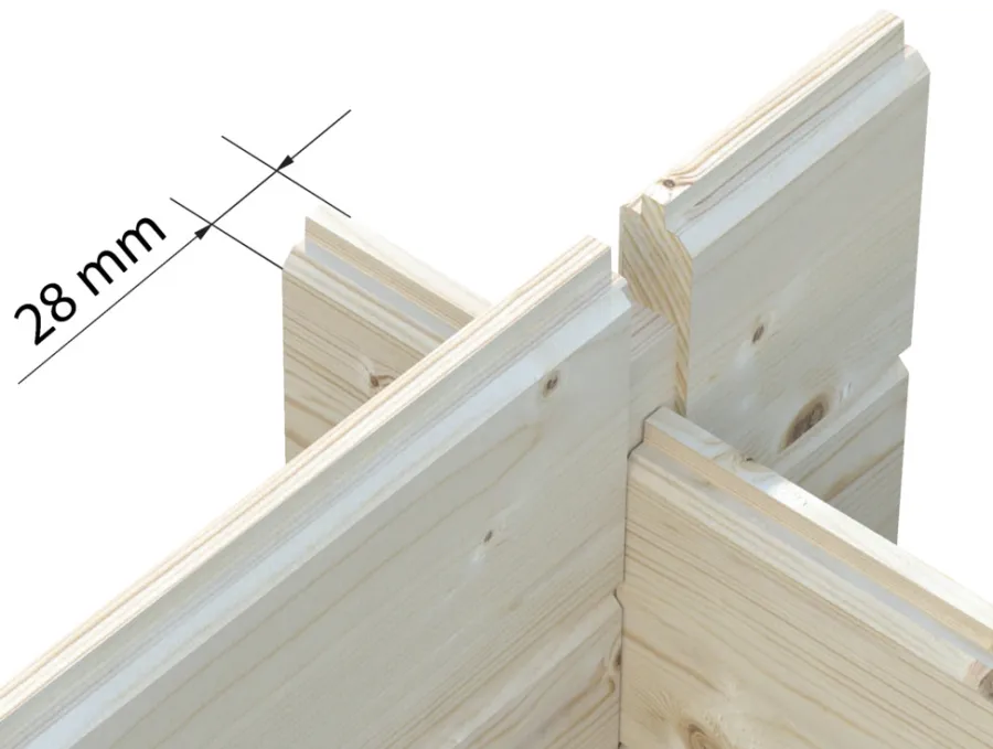 Palmako redskapsbod Petra 1 – 250 x 250 cm | Redskapsboder