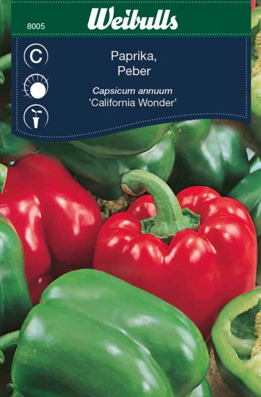 Weibulls Paprika "California Wonder" | Frø