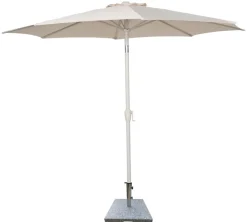 Sunlife Parasoll Nevada grå m/sveiv & tilt Ø 300 cm - ® | Sesongavslutning|Parasoller Og Markiser