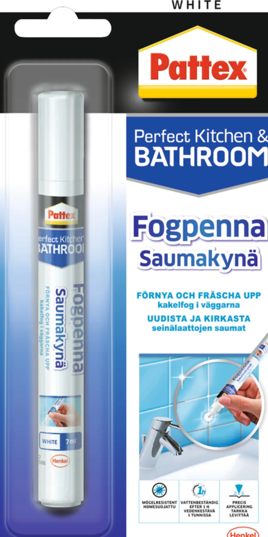 Pattex Fugepenn hvit 7 ml | Rengjøringsmidler