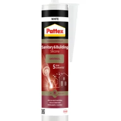Pattex sanitær- og byggsilikon hvit 280 ml | Silikon