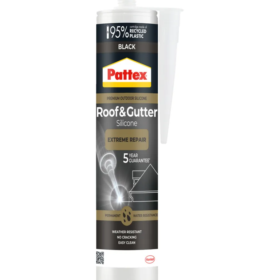 Pattex tak & reparasjonsmasse 300 ml - svart | Sparkelmasse