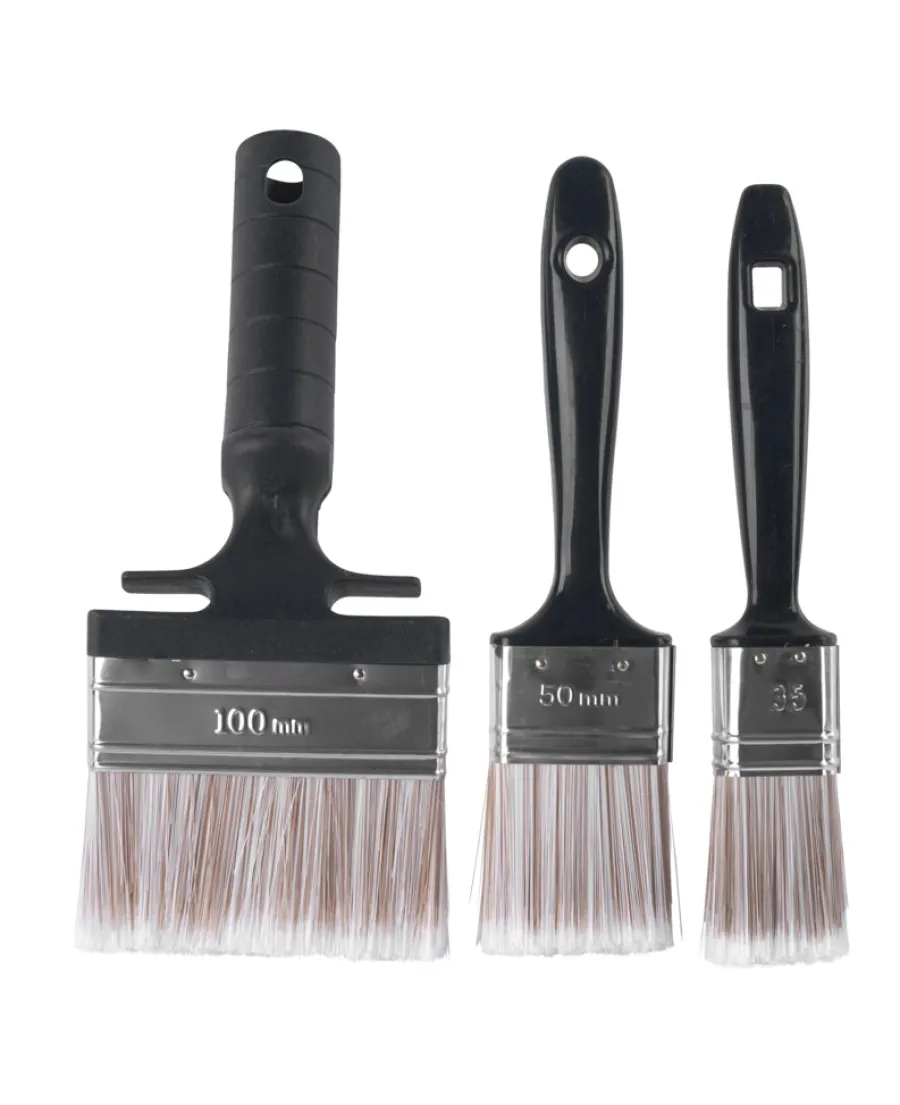 Træfix Penselsett til trebeskyttelse 3 deler | Rull- Og Penselsett