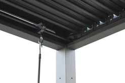 Pergola 3 x 3 x 2,3 meter mørkegrå | Paviljonger & Partytelt