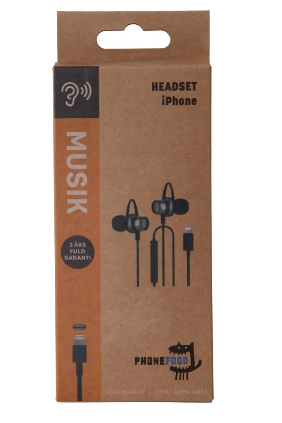 PhoneFood headset med lightning stikk | Lyd & Tilbehør Til Mobiltelefoner