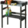 Plantebord svart 78 x 38 x 82 cm | Plantebord & Høybed|Drivhustilbehør