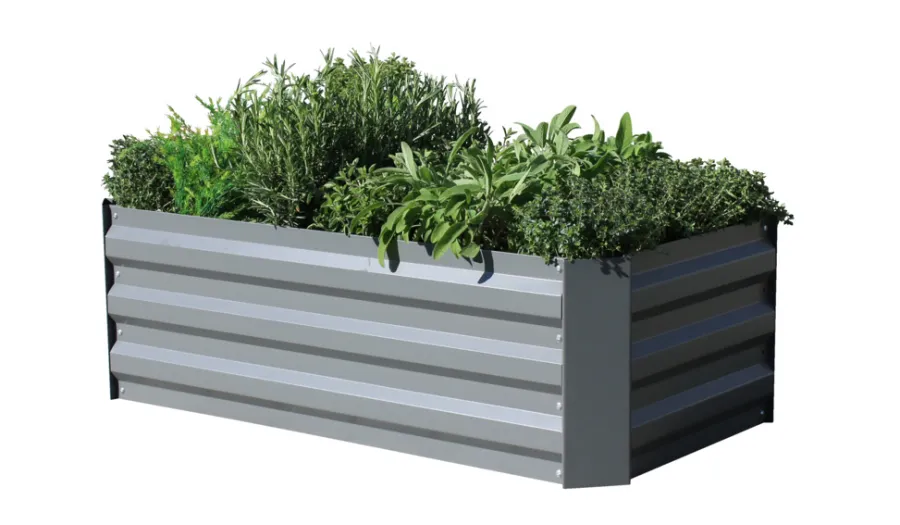 Gardenlife Land Plantekasse Easy S galvanisert 95 x 52 cm | Plantebord & Høybed