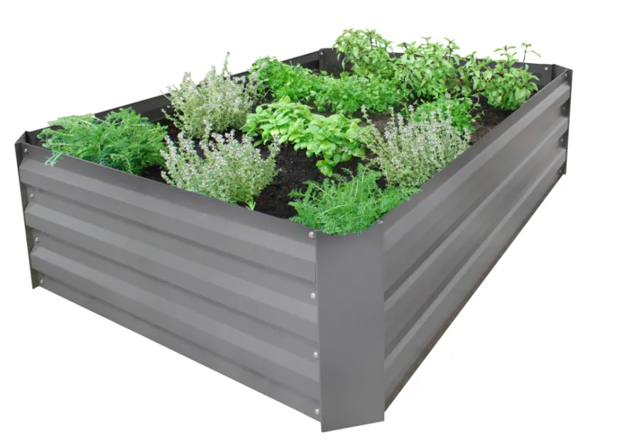 Gardenlife Land Plantekasse galvanisert modell Easy M u/bunn | Plantebord & Høybed