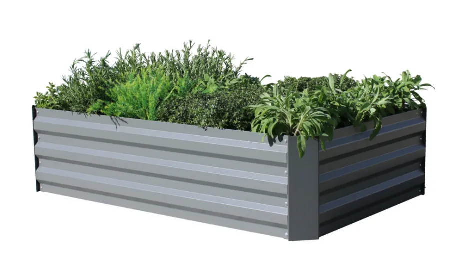 Gardenlife Land Plantekasse galvanisert modell Easy M u/bunn | Plantebord & Høybed