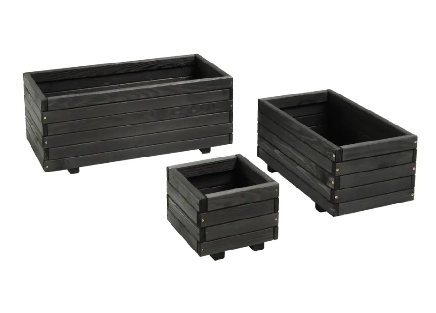 Plantekassesett 3 stk. | Krukker|Plantebord & Høybed