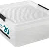 Plast1 oppbevaringsboks m/lokk klar - BoxOne 20 | Oppbevaring